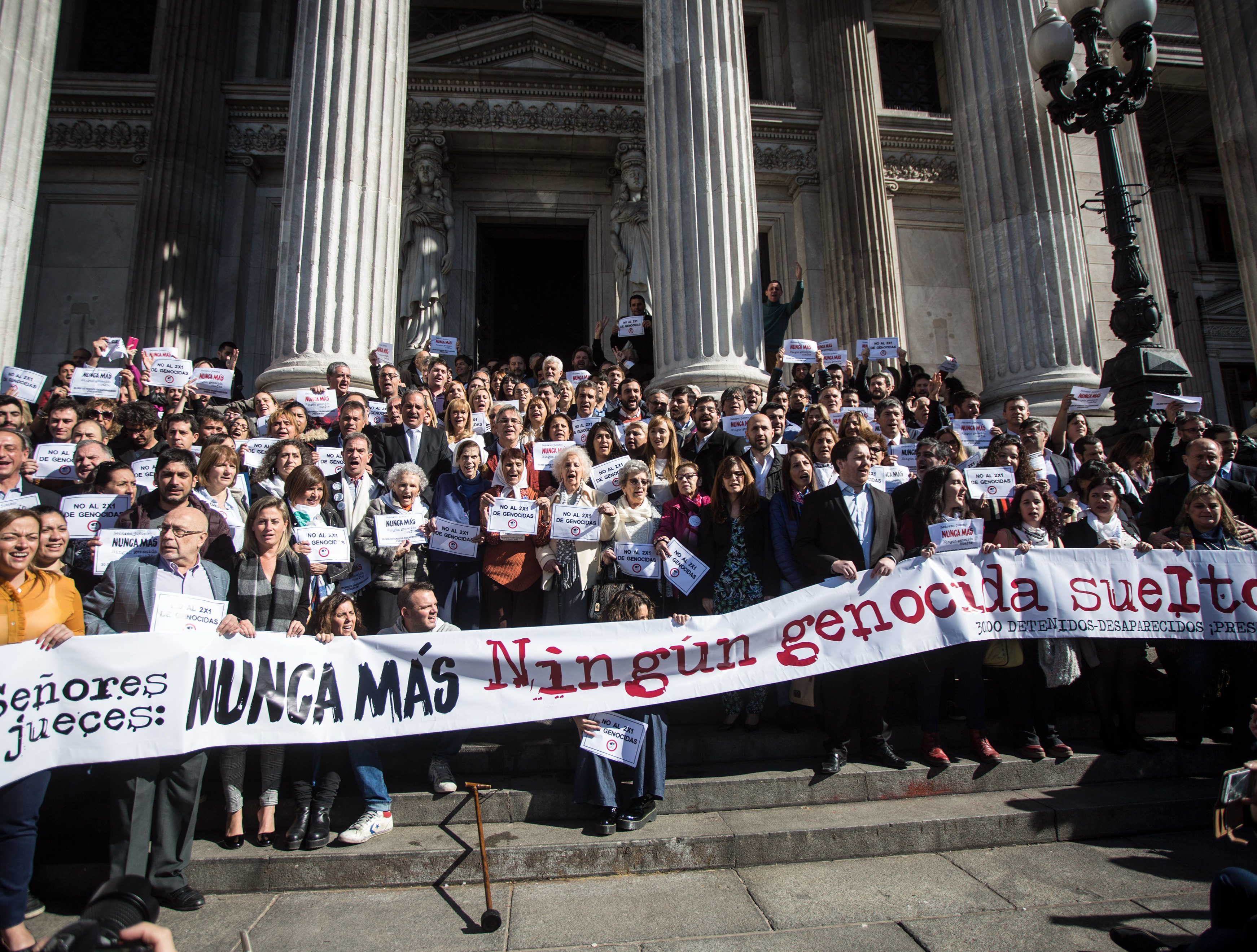 Repudio a la visita de diputados de LLA a genocidas