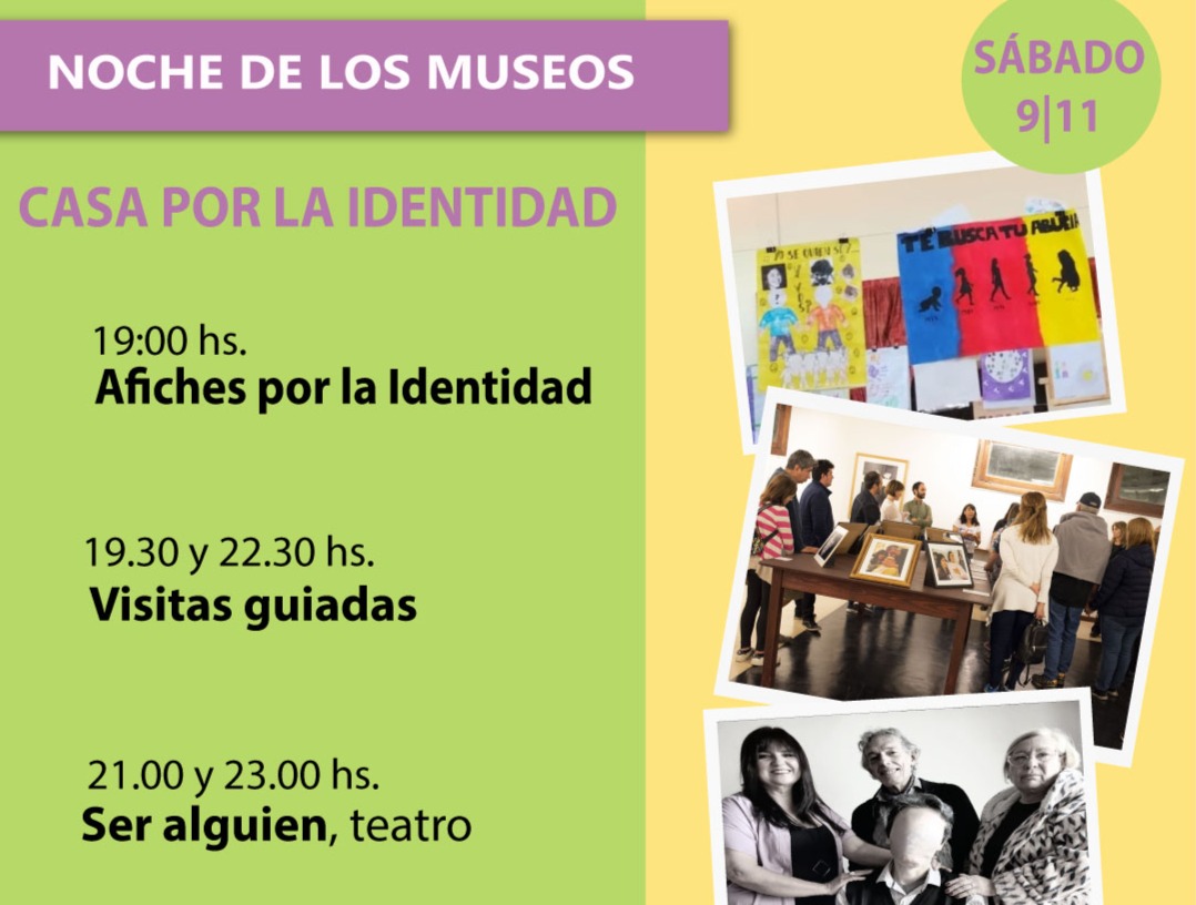 La Casa por la Identidad abre sus puertas en la Noche de los Museos