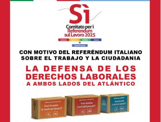 Invitamos a la charla "La defensa de los derechos laborales a ambos lados del Atlántico"
