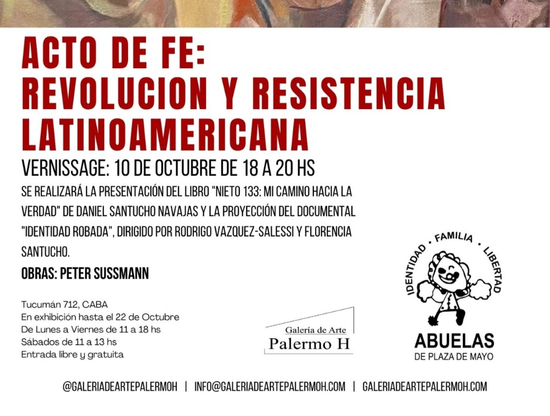 Presentación de libro, corto y muestra en el mes de la identidad. 