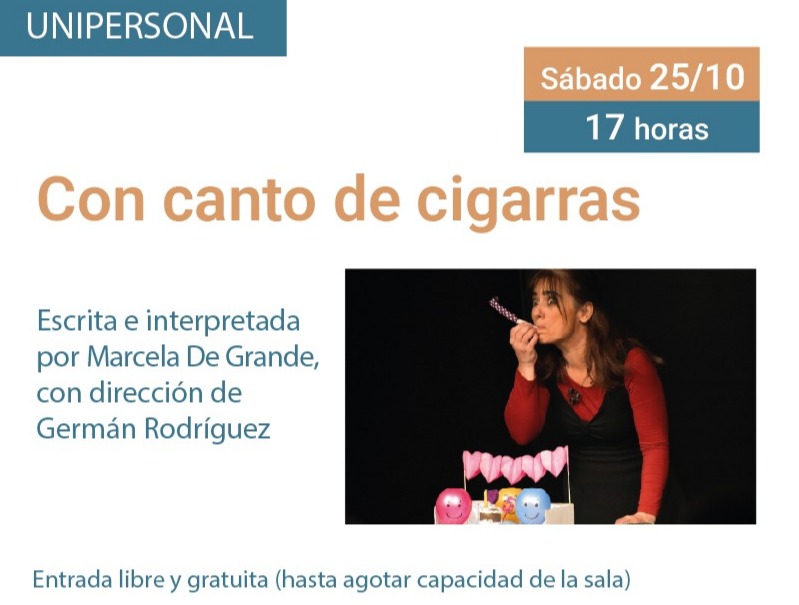 Este sábado invitamos a la función de Con cantos de cigarras en la Casa por la Identidad
