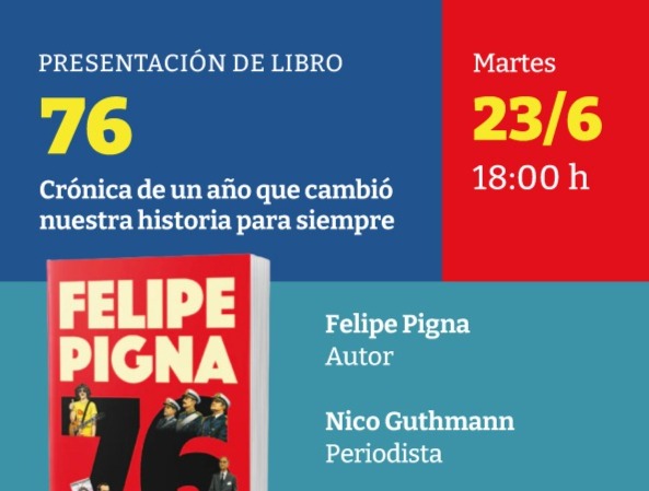 Felipe Pigna presenta su último libro en Casa por la Identidad